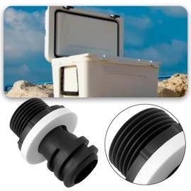 YINETTECH Set of 3Pcs Cooler Drain Plugs Hose with Shut Off Valve Compatible with YETI Compatible with Roadie RTIC 20QT 45QT 65QT Cooler