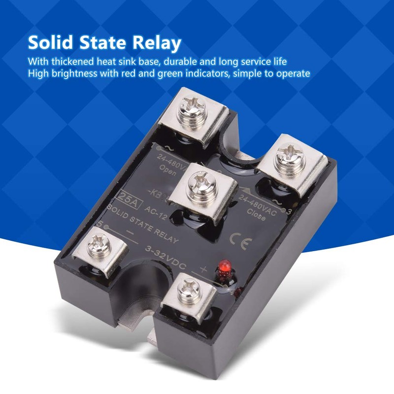 LJCM DC Solid State Relay - 3-32V DC Input, 24-480V