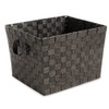 Whitmor Woven Strap Storage Tote Basket - Espresso , Large