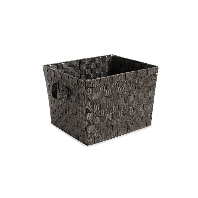 Whitmor Woven Strap Storage Tote Basket - Espresso , Large