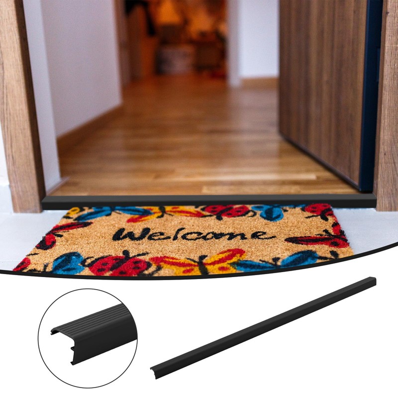 Briwooody 2 Packs Residential Threshold Cap 36'' Traditional Fixed Vinyl