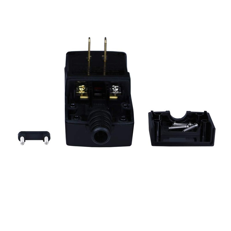GFCI Replacement Plug Assembly 2 Prong Wires 15 Amp Waterproof