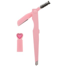 minkissy Professional Stainless Steel Eyebrow Shaper in Set for Women Grooming Tool Tweezer Eyelash Extension Tweezer Portable Eyebrow Clip Trimmer Razor