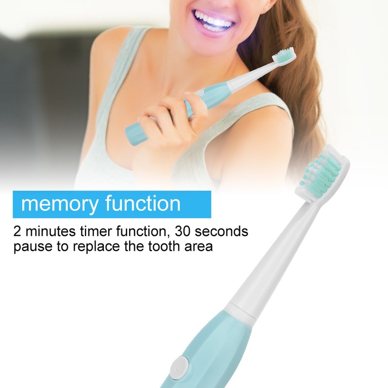 Electric Toothbrush Usb Rechargeable Adult Waterproof Ultrasonic AutomaticBlue