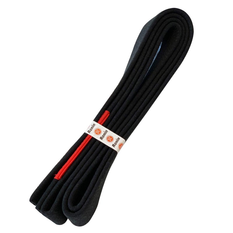 Japanese made Ronin Deluxe Super Brazilian Jiu-jitsu Belt (Black, A2)