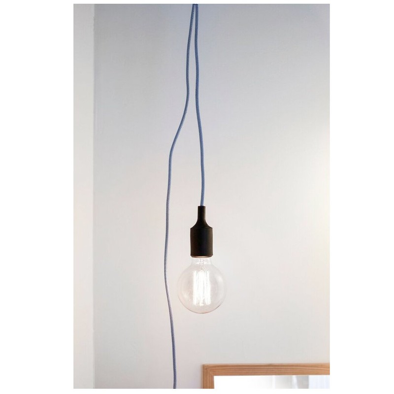 Kikkerland klp50-blw-eu Chevron pendandt Lamp, Plastic, Blue