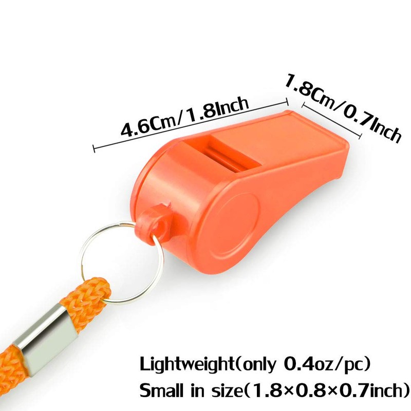 Hipat Emergency Whistle, Super Loud Safety Whistle with Lanyard, Ideal