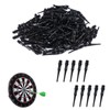 Pack of 200 Dart Tips, Plastic, Black, 2BA Thread Dart