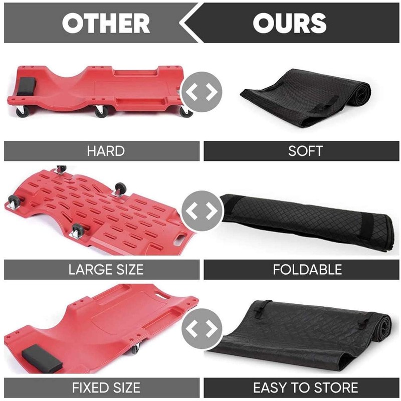 Creeper Pad Car Repair Creeper Mat Black Automotive Creeper Rolling