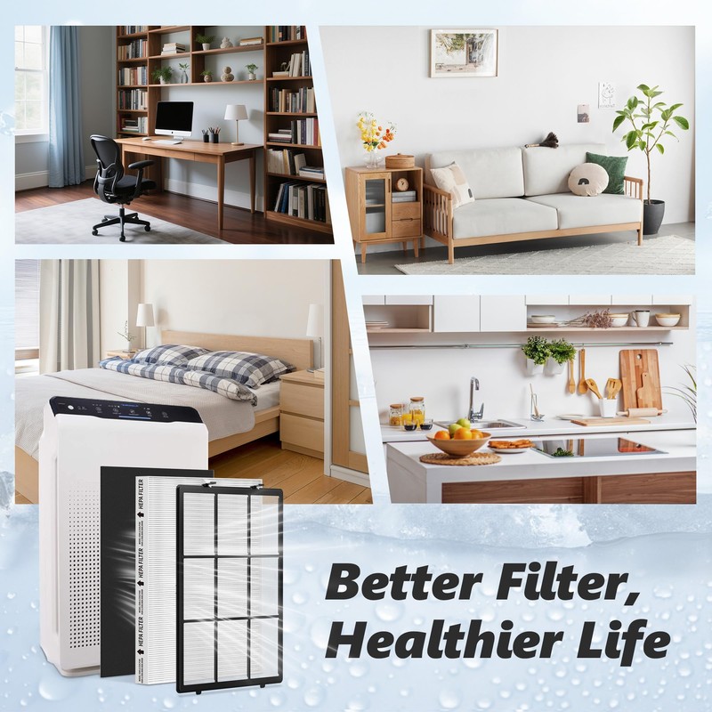 SAKEGDY 115115 HEPA Replacement Filter A Compatible with Winix PlasmaWave