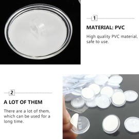 HDKAJL 24 Stück Transparente Durchsichtige Deckenhaken, Selbstklebende Deckenhaken und 12 Stück 28cm Aufhängekette von Iron Round Ceiling Hook mit Fahnenmast-Clips für Schlafzimmer Badezimmer