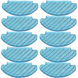 DDYS.Fr 10Pcs Washable Cloth Mop Pads for Ecovacs Deebot Ozmo T8 AIVI T8 Max T8 T8+ Series/ T9 /N8, N8 Pro Plus/ N8 Pro, for Yeedi Vac/Yeedi Vac Max/Yeedi Vac Station Robot Vacuum Replacement Parts