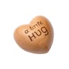 Wooden Heart Ornaments, Hand Holding Gift, A Little Hug, Tiny