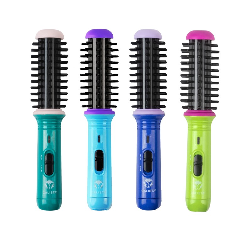 calista Gogo Mini Cepillo Redondo, Herramienta Compacta para Retocar Y