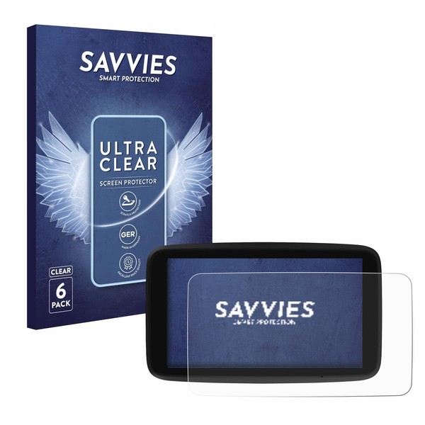 Savvies 6 Pack Screen Protector compatible with TomTom GO Classic
