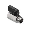 PATIKIL 3/8 NPT Brass Mini Ball Valve, 1 Pack NPT