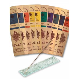 54727 Balinese Incense Sticks with Incense, Aroma Incense Sticks, Set of 10 Bags, Total of 200 Sticks, Asian, Bali, Incense, Aroma, Aroma Incense Sticks, Trial Set