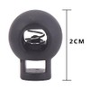 CCINEE Cord Stopper Cord Lock for Sportswear Round 50 Pcs