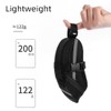 LZGOPE Waterproof Saddle Bag-Reflective Accessories Storage Cycling Seat Bag-Black