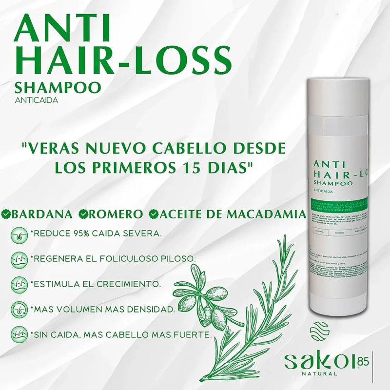Shampoo Anticaída Tratamiento Para Densidad Capilar Mujer