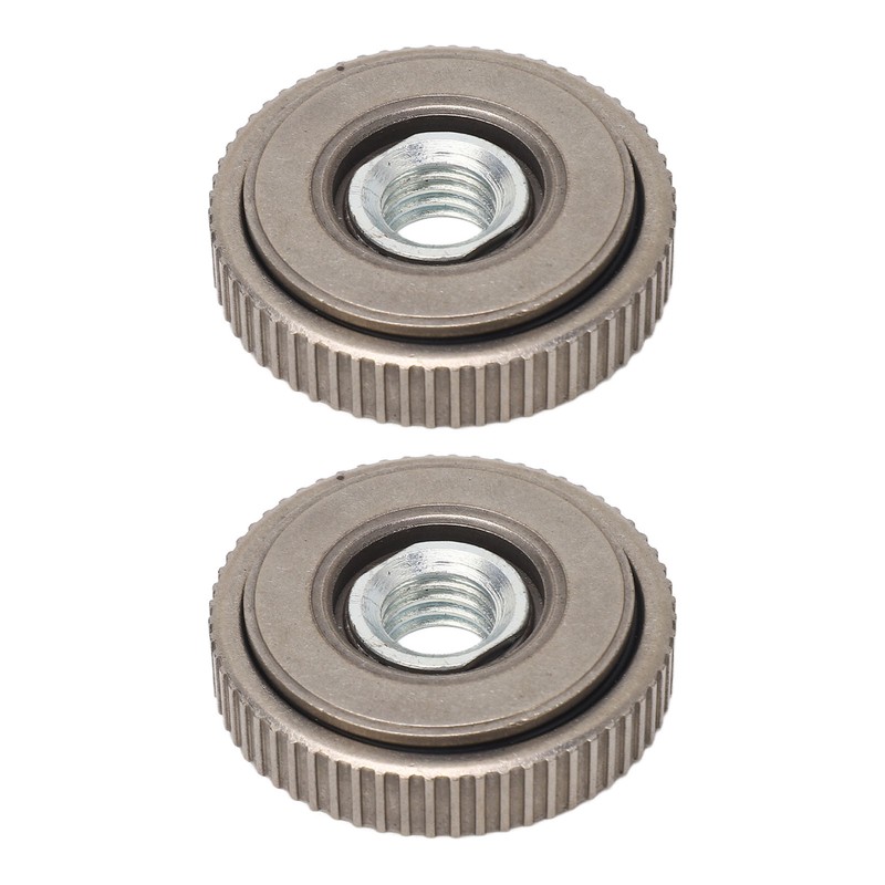 2Pcs Angle Grinder Flange Nut Self Locking M14 50mm Alloy