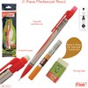0.7mm FLAIR X-Tra Strong 2B Mechanical Pencils Rubber Tipped (RED