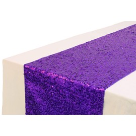 Christmas Concepts® Sequin Table Runner - 13" x 60" - Wedding/Party Decoration - Luxury Wedding Decorations (Purple)