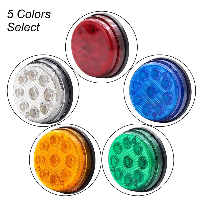 trailer marker lights Round for Car Truck Van Trailers Car