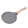 Frying Pan Wood Handle Aluminum Alloy Cooking Skillet Fast Heating