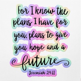 Holographic Decal Stickers of Hope and Future Premium Waterproof Vinyl Decal Stickers for Laptop Phone Accessory Helmet Car Window Mug Tuber Cup Door Wall Decoration NVCVER3g87310HO