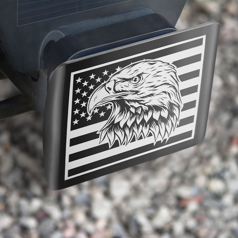 STEEL HAWK Heavy Duty American Flag Eagle 304L Stainless Steel