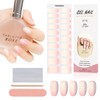 Kalolary 20PCS Semi Cured Gel Nail Polish Strips, Gradient Pink