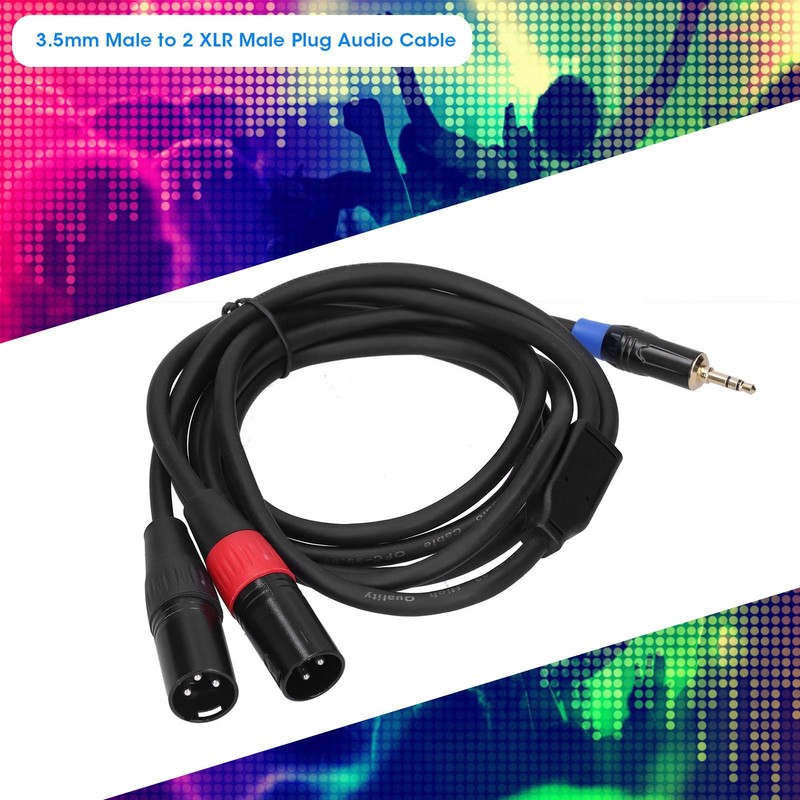 Cable Estéreo de 3,5 Mm a XLR Doble, Miniconector de