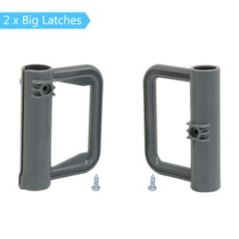 KISKIZ Retractable Baby Gates Replacement Parts Kit (Grey) Extra Wide Baby Gate Full Set Wall Mounting Accessories with Brackets Anchors and Screws Retractable Dog Gate Accessories