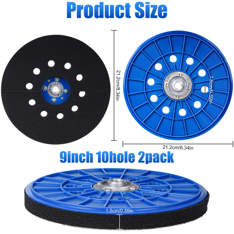 2Pack 9Inch Drywall Sander and for Pads, Professional Grade Sanding