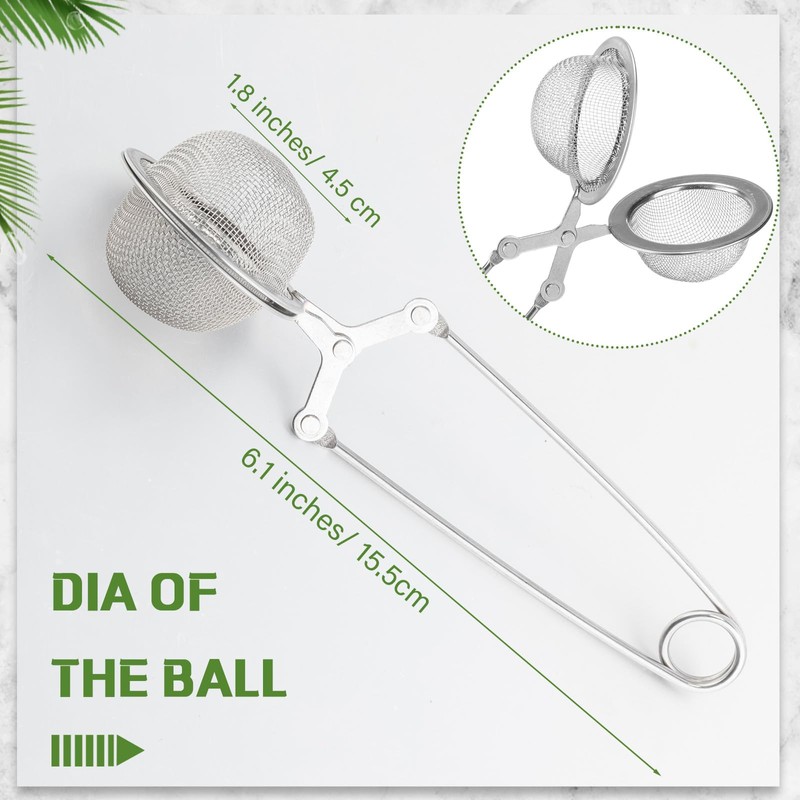 Yinder 108 Pcs Stainless Steel Tea Infuser with Handle Snap