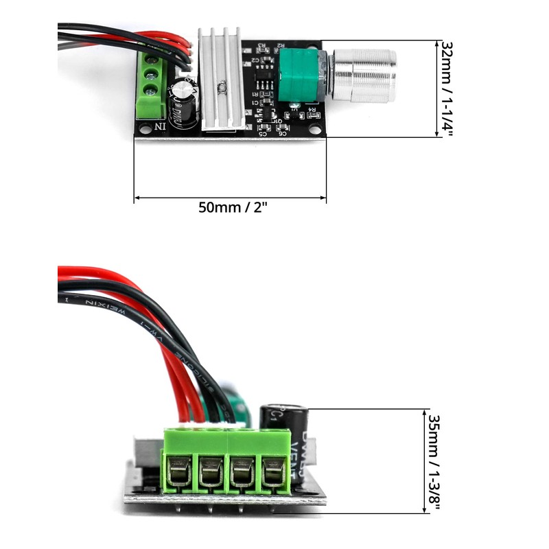 QWORK 1203BB 6V 12V 24V 3A 80W DC Motor Speed