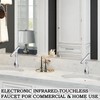 Touchless Bathroom Faucet, Automatic Motion Sensor Chrome Faucet for Bathroom