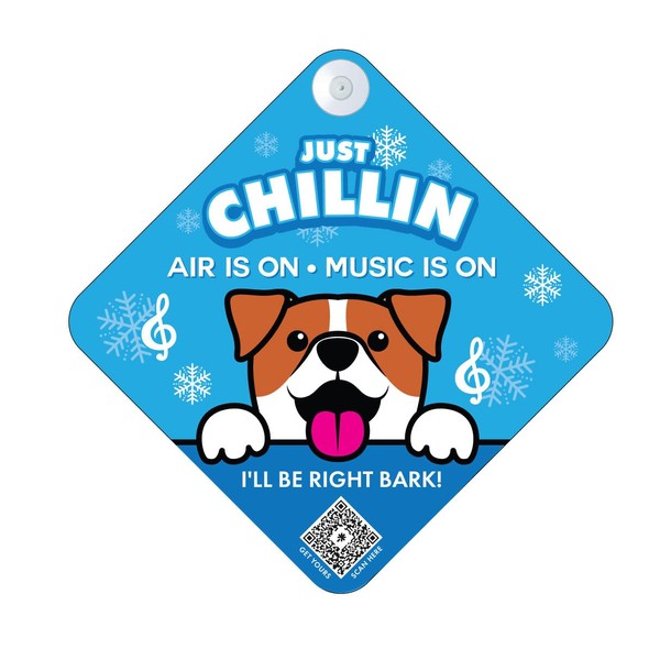 Stay Safe with 'Just Chillin' Car Sign - Visible Pet