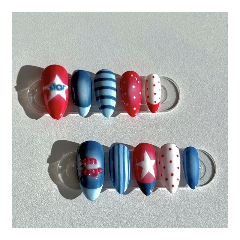 08:00AM, Midnight Teen |Pinterest Nail - Almond / 08:00AM, 미드나잇