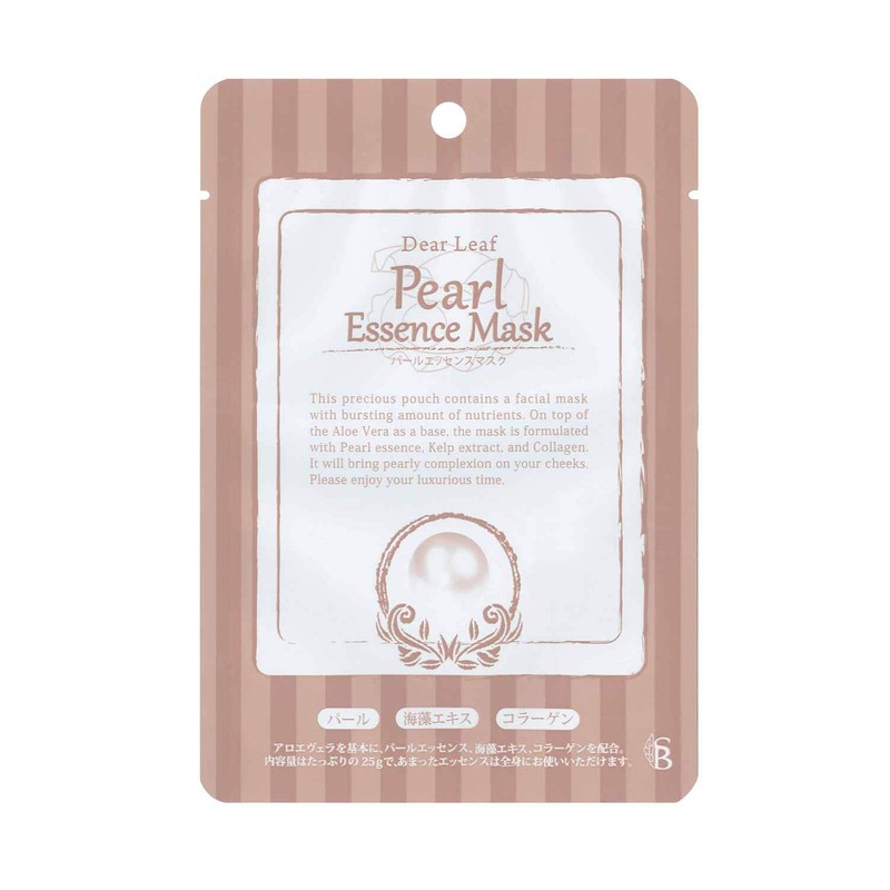 Dear Leaf Essence Mask, Pearl, Pack of 10