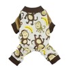 Fitwarm Soft Cotton Adorable Monkey Dog Pajamas Shirt Pet Clothes,