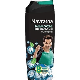 Navratna Talco Maxx Cool, Talco Corporal Refrescante para Absorber