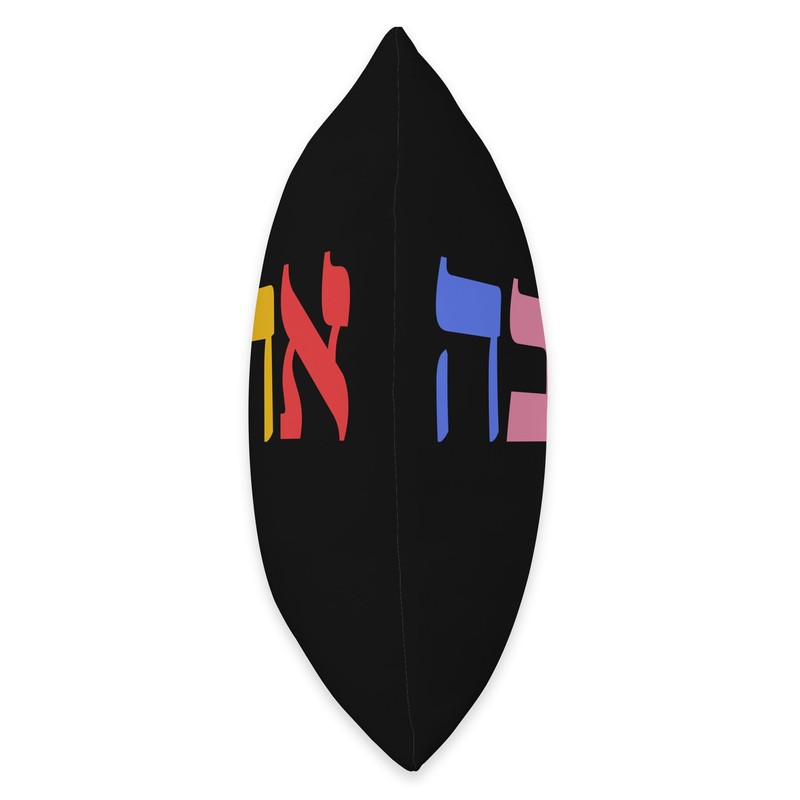 Love Hebrew Letter Ahava Jewish Throw Pillow