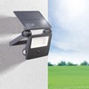Luminea Solar Spotlight LED: Solar LED Wall Floodlight with PIR