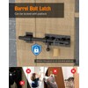 7.7" Barrel Bolt Latch, Heavy Duty Slide Bolt Gate Latch,
