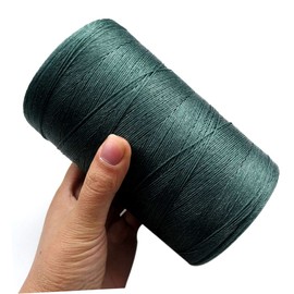 Toddmomy 1 rollo de red de pesca, cuerda de pesca trenzada para envolver regalos, hilo de yute, cuerda de pesca trenzada para camarones, cuerda de pesca, cuerda de pesca trenzada de color verde oscuro, cuerda de nailon