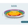 KooK Ceramic Chip & Dip Platter, Large Divided Serving Dish