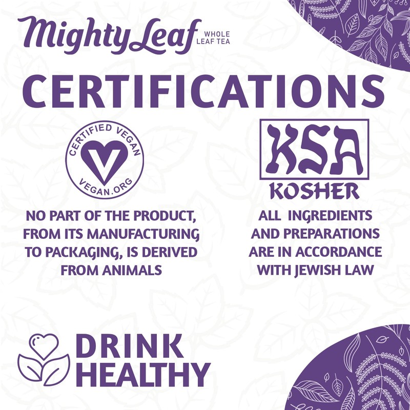 Mighty Leaf Vanilla Bean Tea, 100 Tea Pouches