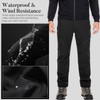 Men's Snow Ski Waterproof Fleece Lined Pants Winter Insulated Outdoor
